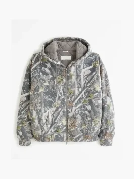 Essential Quilted Full-Zip Hoodie