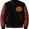 Fiery Pumpkin Varsity Jacket