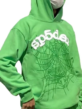 Green Sp5der Hoodie