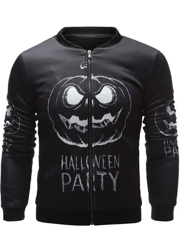 Halloween Black Bomber Jacket