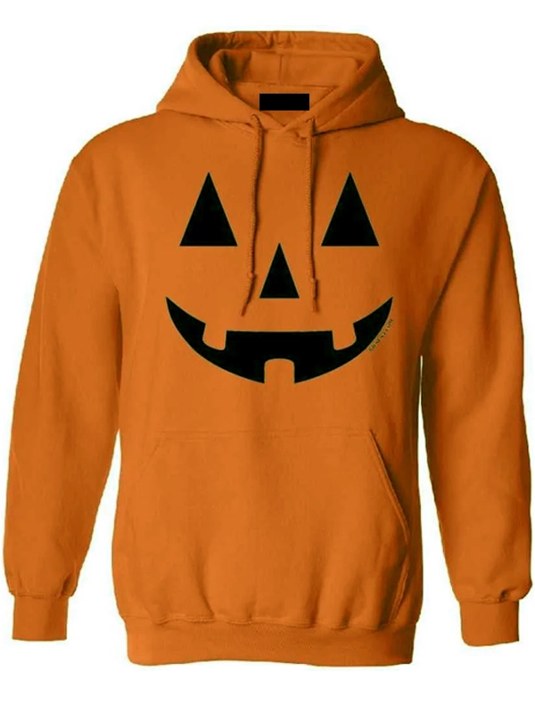 Halloween Costume Orange Pull Over Hoodie - Image 2