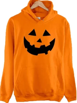Halloween Costume Orange Pull Over Hoodie