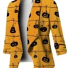 Halloween Pumpkin Printed Blazer