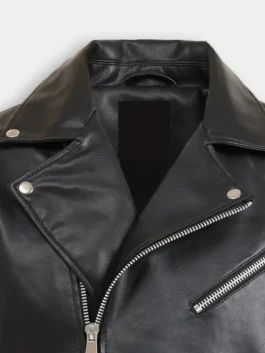 Men’s Black Leather Biker Jacket