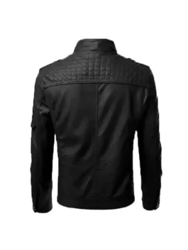 Mens Leather Biker Jacket