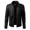 Mens Leather Biker Jacket