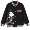 Mickey Skeleton Black Varsity Jacket 2