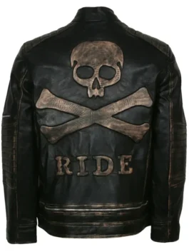Motorcycle Skull Ride Leather Jacket
