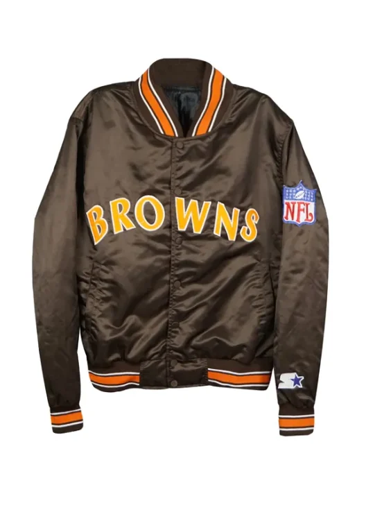NFL Starter Brown Satin Jacket