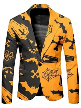 Orange and Black Coffin Suit