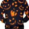 Pumpkins Print Halloween Jacket