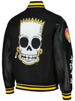 Simpsons Born to Annoy Black Varsity Jacket