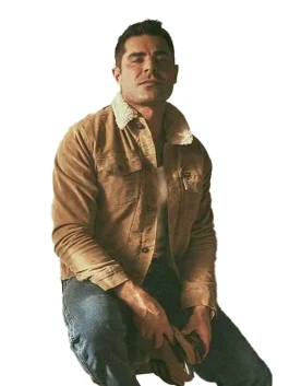 The Iron Claw Zac Efron Brown Jacket