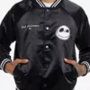 The Nightmare Before Christmas Jack Skellington Satin Baseball Jacket