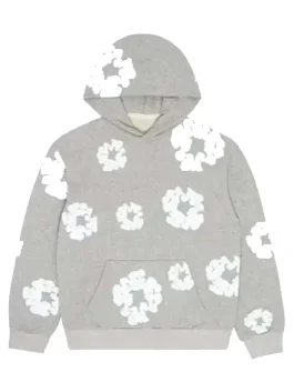 Denim Flower Hoodie
