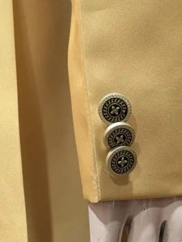 Detailed view of Hall of Fame embroidery on chest