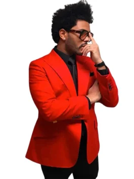 the weeknd red jacket