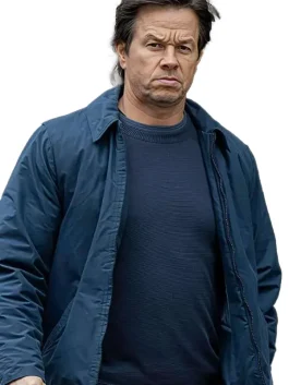 The Family Plan 2 Mark Wahlberg Blue Jacket