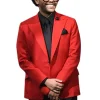 The Weeknd Red Suit