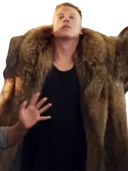 macklemore in fur coat