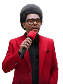 weeknd red suit