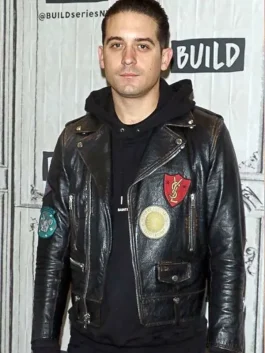 G-Eazy MAXIM Hot 100 Party Black Leather Jacket