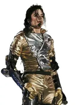 Michael Jackson History World Tour Golden Jacket For Men and Women