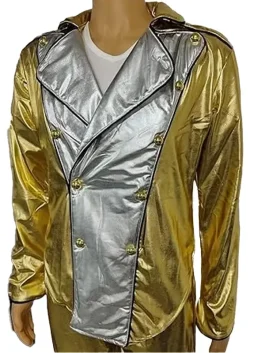 Michael Jackson History World Tour Golden Jacket For Men and Women