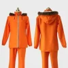 Front and back view of Kenny South Park Hooded Jacket set for cosplay fans