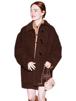 Emma Stone Brown Coat