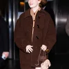 Emma Stone Brown Toggle Coat