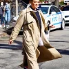 Julien Calloway Gossip Girl 2021 Jordan Alexander Trench Cotton Coat
