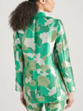 Back view of the green afro camo jacket featured by Samuel Arnold in Season 5.