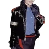 Michael Jackson Black Persian Eagle Black Leather Jacket