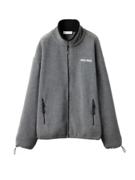 Miu Miu Fleece Jacket -Grey
