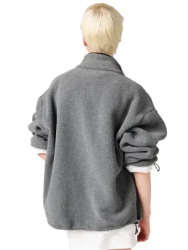 Miu-Miu-Logo-Embroidered-Fleece-Sweatshirt-Grey