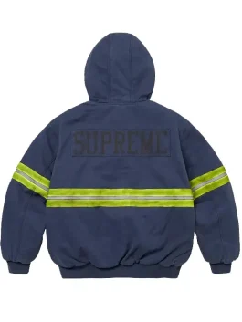 Supreme-Reflective-Stripe-Work-Jacket-Blue