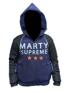 A stylish womens Marty Supreme Jacket featuring a modern fit and vibrant color blocking.