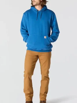 Carhartt Rain Defender Hoodie Horizon Blue Full Front View.