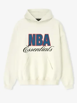 Fear of God x NBA Essentials 90’s White Hoodie
