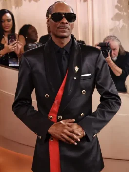 The Golden Globe Awards Snoop Dogg Suit blazer featuring a refined black design.