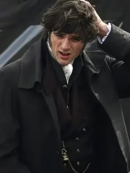 Wuthering Heights Jacob Elordi Coat featuring a heavy wool-blend finish and a premium long-line silhouette for a high-status profile.