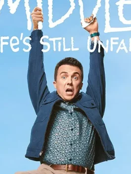 Front view of Frankie Muniz blue jacket from Malcolm in Middle with clean casual look and easy everyday fit