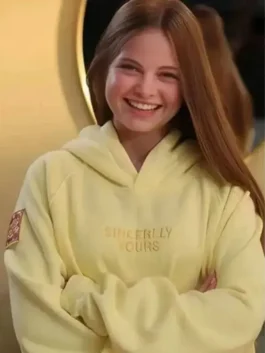 The Holiday Star Hoodie in a vibrant sunny yellow featuring a premium heavy-weight finish and a high-status social profile.