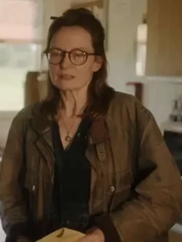 A stylish Slow Horses S02 Brown Jacket in a classic earth-toned design.