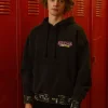 Stranger Things x PacSun Upside Down hoodie with front graphic, hooded style and long sleeves