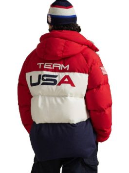 Al Roker wearing the Team USA style 2026 Closing Ceremony down jacket on the Today Show.