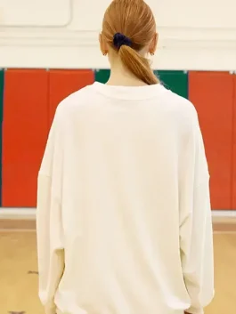 Unisex PacSun x Stranger Things Upside Down white crew sweatshirt with crew neck, ribbed trims and graphic print