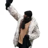 Viral luxury Randy Moss Coat today on NFL Sunday Countdown AFC playoff broadcast.
