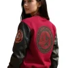 A full profile of the Starfleet Academy Varsity Jacket showing the official academy logo.
